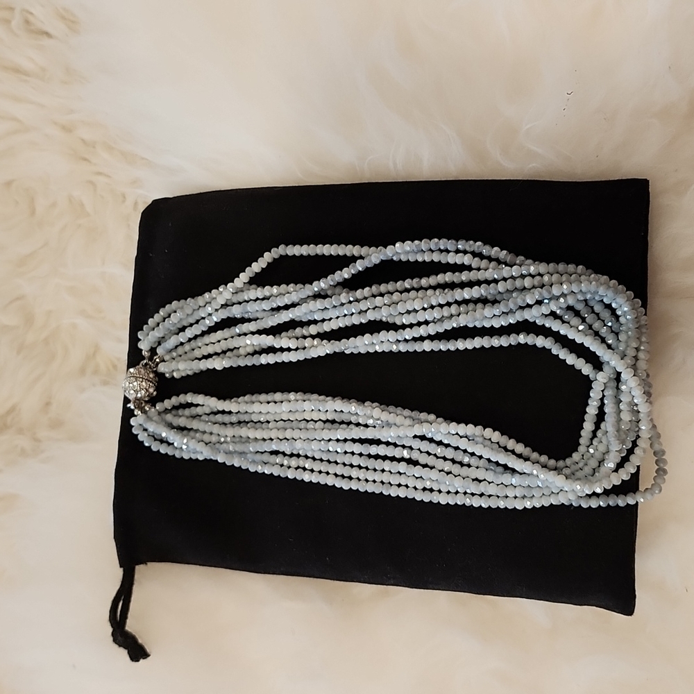 18" beaded necklace with magnetic clasp
